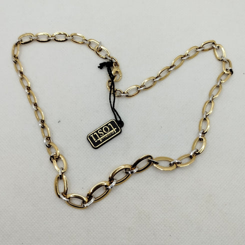 Collana oro 18k Girocollo maglia ovale 47 cm 9.40 gr | Gioiellitosti.it