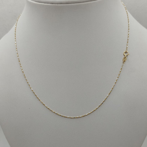 Collana oro 18k Girocollo maglia tubolare 44 cm 2.90 gr | Gioiellitosti.it