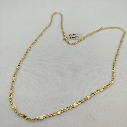 Collana oro 18K maglia piatta 50 cm 3.50 gr | Gioiellitosti.it