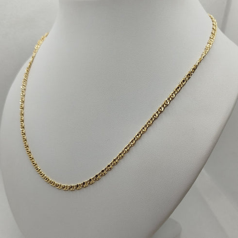 Collana oro 18k Unisex catena maglia intrecciata 50 cm 8.0 gr | Gioiellitosti.it