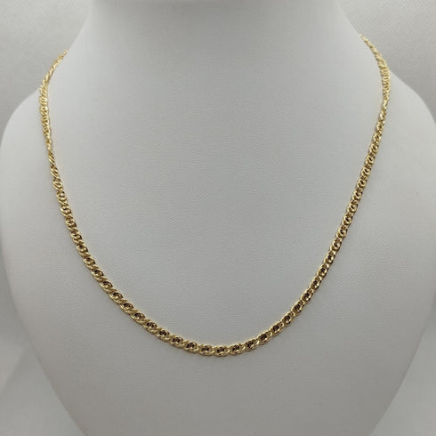 Collana oro 18k Unisex catena maglia intrecciata 50 cm 8.0 gr | Gioiellitosti.it