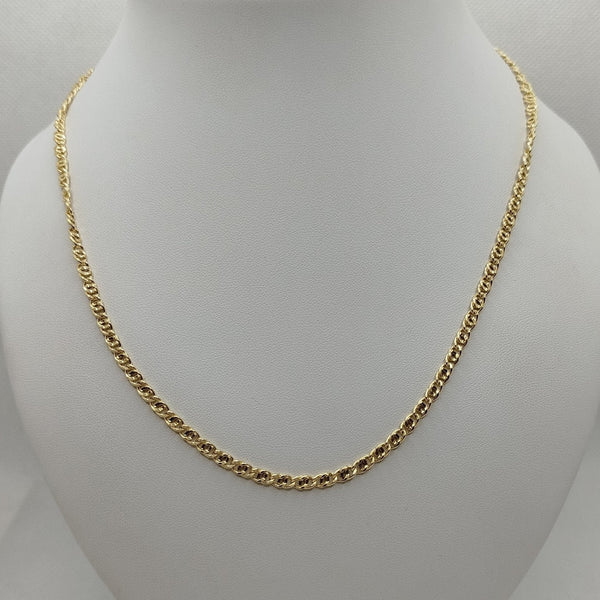 Collana oro 18k Unisex catena maglia intrecciata 50 cm 8.0 gr | Gioiellitosti.it