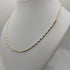 Collana oro 18k Unisex maglia tubolare bicolore 48 cm 8.90 gr | Gioiellitosti.it