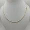 Collana oro 18k Unisex maglia tubolare bicolore 48 cm 8.90 gr | Gioiellitosti.it