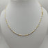 Collana oro 18k Unisex maglia tubolare bicolore 48 cm 8.90 gr | Gioiellitosti.it
