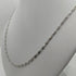 Collana oro bianco 18k catena intrecciata 50 cm 4,40 gr | Gioiellitosti.it