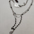 Collana Rosario 3 fili onice e cristalli Swarovski Boccadamo XGR309 | Gioiellitosti.it