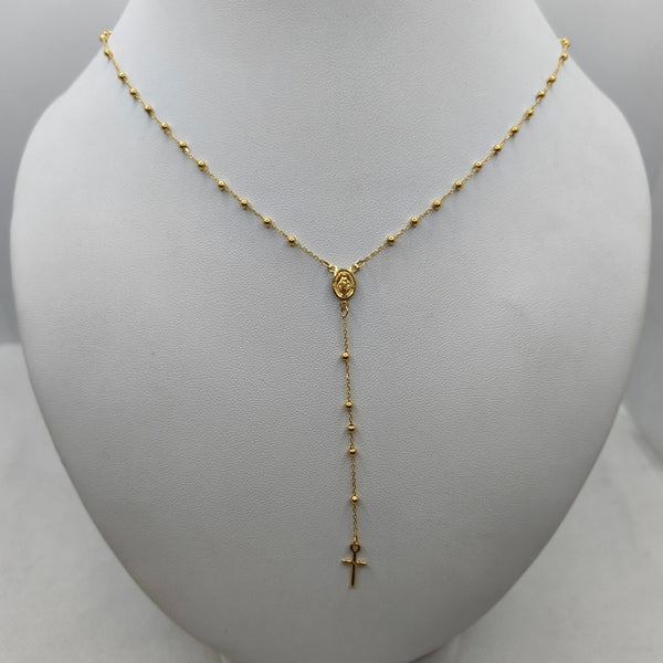 Collana Rosario in oro giallo 18 kt 50 cm 3.30 g | Gioiellitosti.it