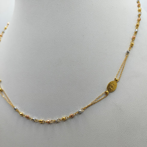 Collana Rosario oro 18 kt Girocollo 45 cm 4.10 g | Gioiellitosti.it