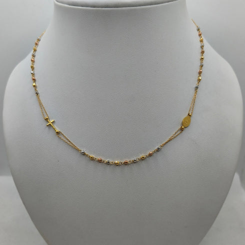 Collana Rosario oro 18 kt Girocollo 45 cm 4.10 g | Gioiellitosti.it