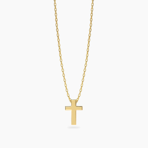 Collana Uomo Mabina 553874 Argento 925 Oro 18K Croce | Gioielli Tosti