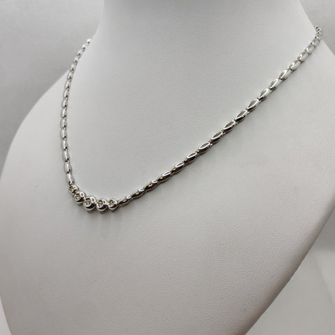Collier oro bianco e diamanti | Gioiellitosti.it