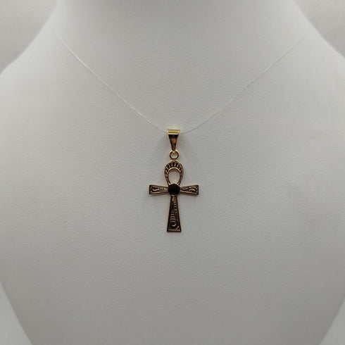 Croce Ankh in oro 18k Ciondolo della vita 2.10 gr | Gioiellitosti.it