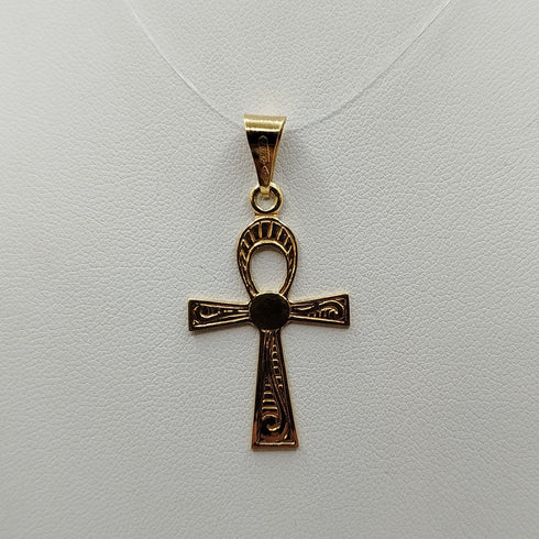 Croce Ankh in oro 18k Ciondolo della vita 2.10 gr | Gioiellitosti.it