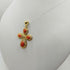 Croce Corallo Rosso e Oro 18k 5.10 gr | Gioiellitosti.it