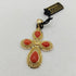 Croce Corallo Rosso e Oro 18k 5.10 gr | Gioiellitosti.it