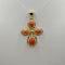 Croce Corallo Rosso e Oro 18k 5.10 gr | Gioiellitosti.it