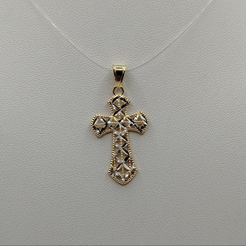 Croce in oro traforata diamantata 1.50 gr | Gioiellitosti.it