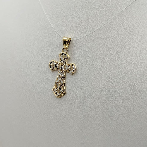 Croce in oro traforata diamantata 1.50 gr | Gioiellitosti.it