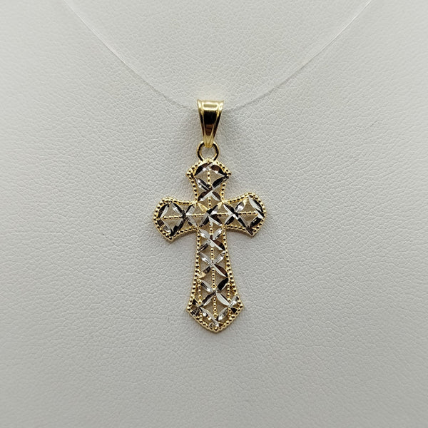 Croce in oro traforata diamantata 1.50 gr | Gioiellitosti.it