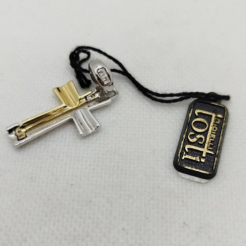 Croce oro 750 18k 2 colori 5.60 gr | Gioiellitosti.it