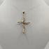 Croce Stilizzata Oro Giallo e Zirconi gr 3,40 | Gioiellitosti.it