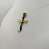 Crocifisso Ciondolo oro bianco e giallo 18K 5.0 gr | Gioiellitosti.it