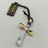 Crocifisso Ciondolo oro bianco e giallo 18K 5.0 gr | Gioiellitosti.it