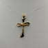 Crocifisso Ciondolo oro bianco e giallo 18K 5.0 gr | Gioiellitosti.it
