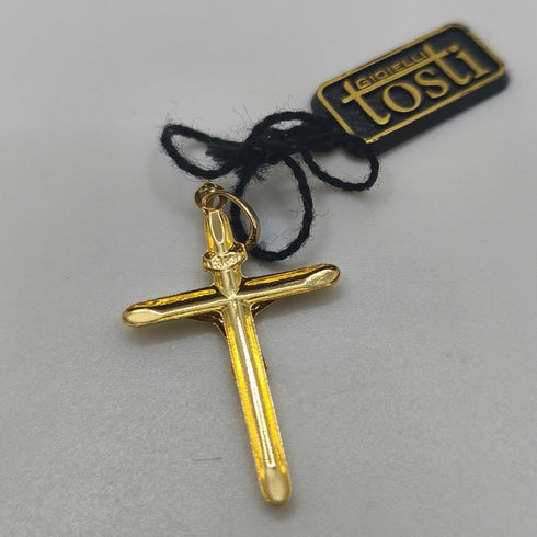 Crocifisso in oro 18 kt 1.0 gr forma a rilievo | Gioielli Tosti