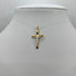 Crocifisso oro 18 kt Bicolore Cristo in rilievo 1.25 gr | Gioielli Tosti