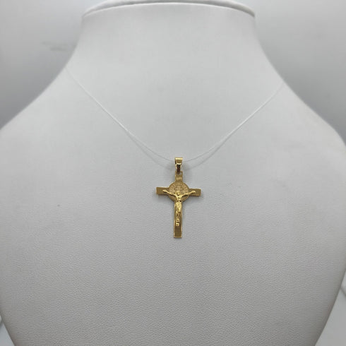 Crocifisso oro 18 kt con lavorazione in rilievo 1.45 gr | Gioielli Tosti