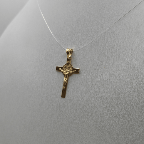 Crocifisso oro 18 kt con lavorazione in rilievo 1.45 gr | Gioielli Tosti