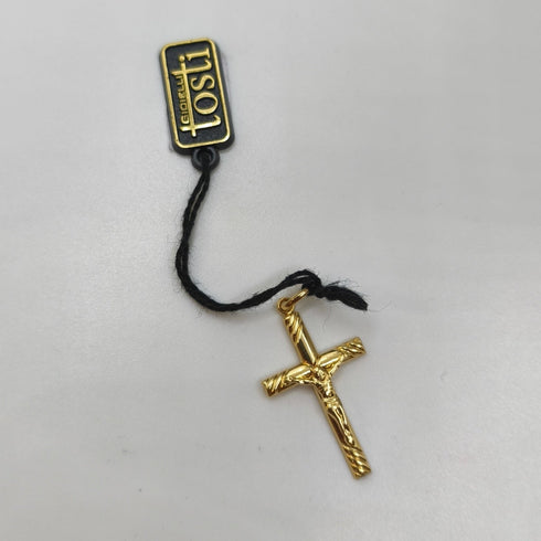Crocifisso oro 18 kt Giallo in rilievo 1.30 gr | Gioielli Tosti