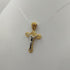 Crocifisso oro 18k Giallo e Bianco 2.70 gr | Gioiellitosti.it