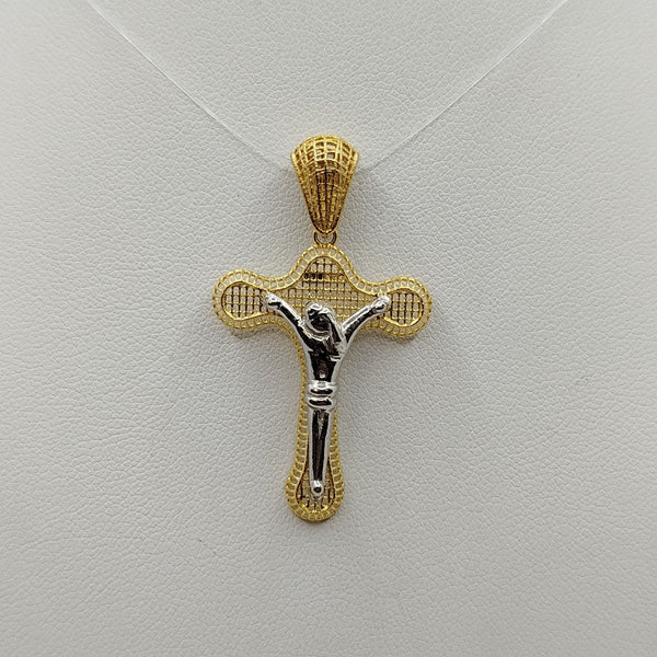 Crocifisso oro 18k Giallo e Bianco 2.70 gr | Gioiellitosti.it