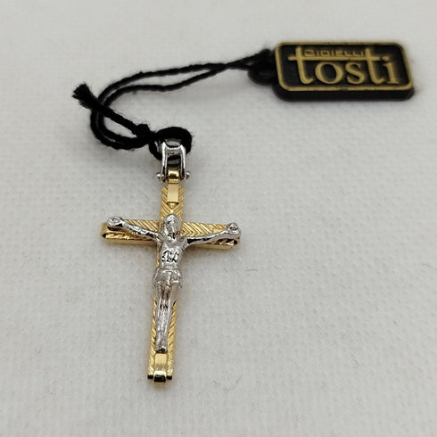 Crocifisso oro 18k uomo 2.0 gr | Gioiellitosti.it