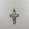 Crocifisso oro bianco e giallo 1.90 gr | Gioiellitosti.it