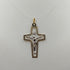 Crocifisso oro bianco e giallo 1.90 gr | Gioiellitosti.it