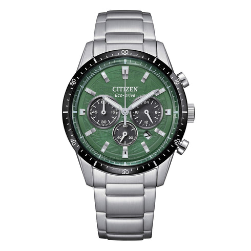 Cronografo Citizen T9 Crono Eco Drive CA4624 - 56X Verde | Gioiellitosti.it