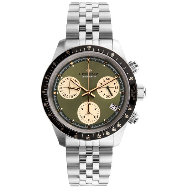 Cronografo Uomo Swiss Made Verde Lorenz 090027DD | Gioielli Tosti