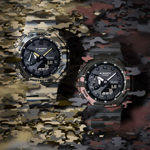 G - SHOCK GA 2100CM 5AER Camouflage Mimetico | Gioiellitosti.it
