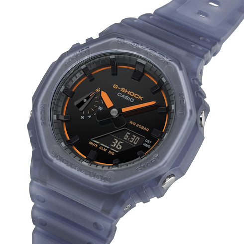 G - SHOCK GA - 2100K - 2AER Nightclub Blu Traslucido | Gioiellitosti.it