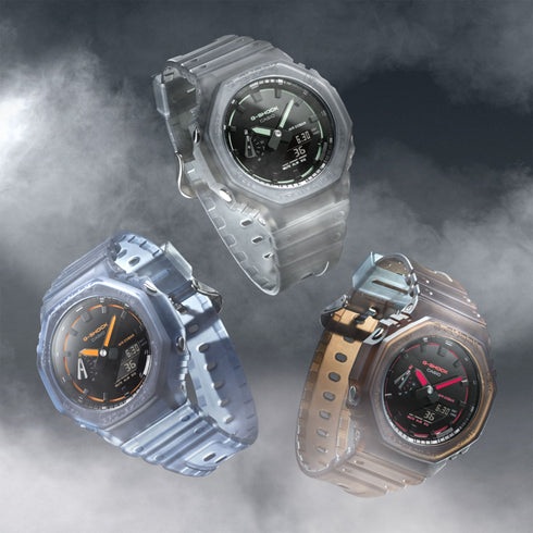 G - SHOCK GA - 2100K - 5AER Nightclub Marrone Traslucido | Gioiellitosti.it