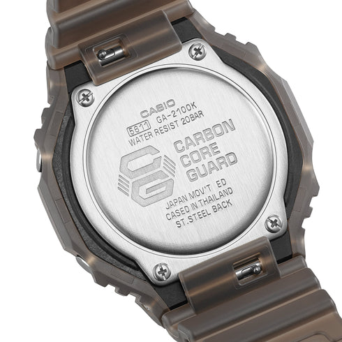 G - SHOCK GA - 2100K - 5AER Nightclub Marrone Traslucido | Gioiellitosti.it
