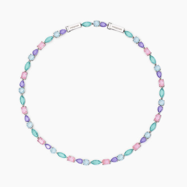 Girocollo Argento 925 e Cristallo di Rocca MABINA 553717 | Gioiellitosti.it