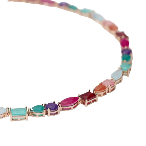 Girocollo Argento 925 e Cristallo di Rocca MABINA 553718 | Gioiellitosti.it