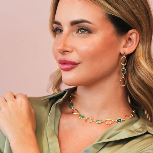 Girocollo Boccadamo XGR746D Placcato oro Cristalli colore | Gioiellitosti.it