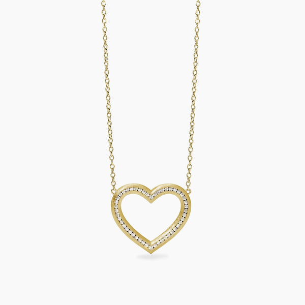 Girocollo MABINA 553849 VERA Argento Dorato con Cuore | Gioiellitosti.it