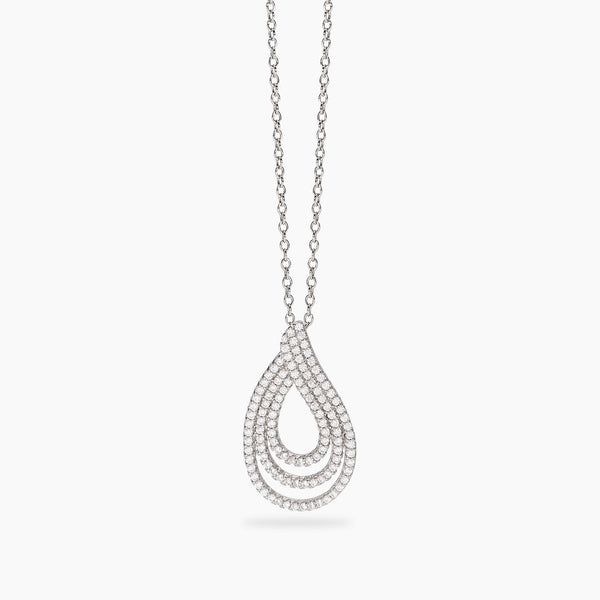 Girocollo Mabina 553883 Argento 925 Goccia Zirconi Donna | Gioielli Tosti
